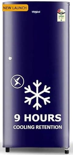 Whirlpool 184 L 2 Star Direct-Cool Single Door Refrigerator (205 WDE CLS 2S, Sapphire Blue, 2026)