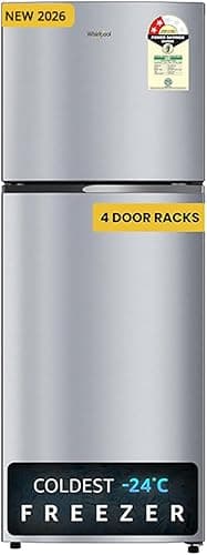 Whirlpool 235 L 2 Star Frost-Free Inverter Double Door Refrigerator (NEO SP278 PRM Lunar Steel, 2026)
