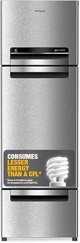 Whirlpool 235 L Frost Free Triple-Door Refrigerator (FP 253D PROTTON ROY Radiant Steel)