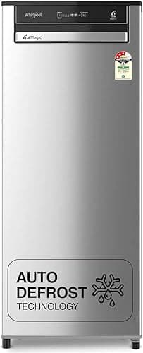Whirlpool 192 L 3 Star Vitamagic PRO Frost Free Direct-Cool Single Door Refrigerator (215 VMPRO PRM 3S, Silver, 2026)
