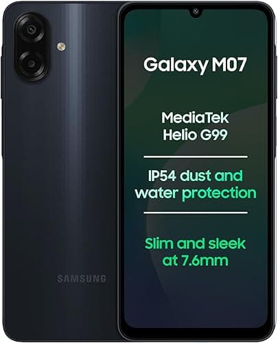 Samsung Galaxy M07 (Black, 4GB/64GB)