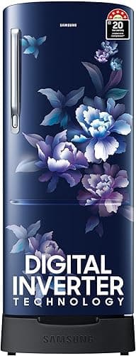Samsung 183 L 5 Star Digital Inverter Direct-Cool Single Door Refrigerator (RR20D2825HV/NL, Himalaya Poppy Blue)