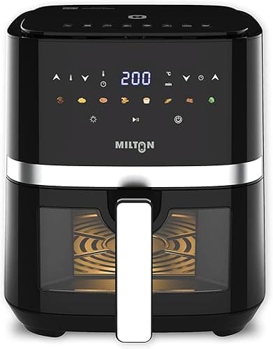 Milton Rapid Digital Air Fryer 5L 1450W with Touch Control & 8 Presets