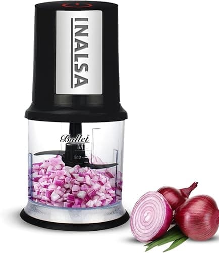 INALSA Electric Chopper Bullet 400W with Pure Copper Motor & Twin Blade Technology