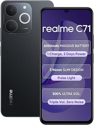 realme C71 4G (Obsidian Black, 6GB/128GB)