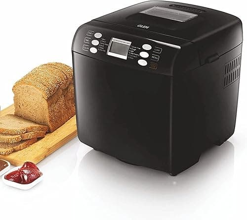 Glen Bread Maker & Atta Kneader 550W Fully Automatic with 12 Pre-Set Functions (Black)