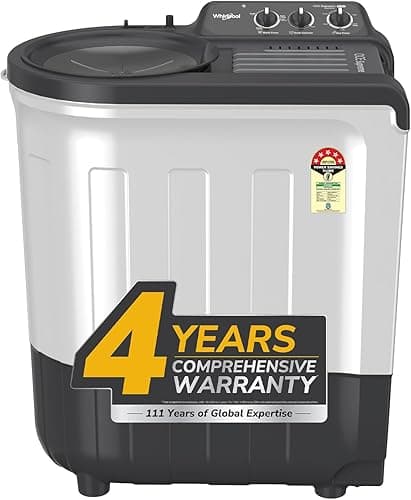 Whirlpool 6.5 Kg 5 Star Magic Clean Semi-Automatic Top Load Washing Machine (Grey)