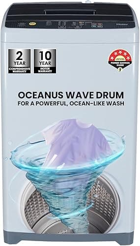 Haier 6 Kg 5 Star Oceanus Wave Drum Fully Automatic Top Load Washing Machine (HWM60-AE)