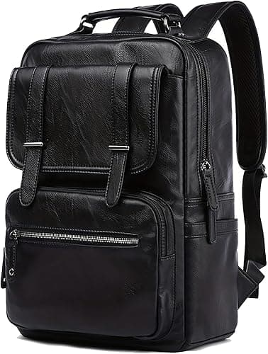 FUR JADEN Vegan Leather Laptop Backpack