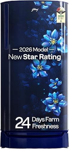 Godrej 183 L 2 Star Farm Fresh Crisper & Turbo Cooling Single Door Refrigerator (RD R190BN, Berry Blue)