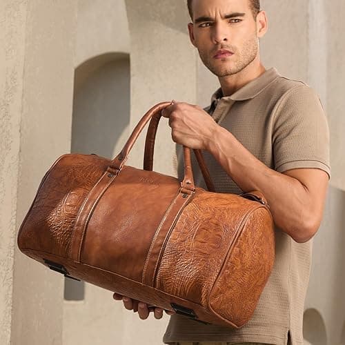 Lifelong Leatherette Weekender Duffle Bag