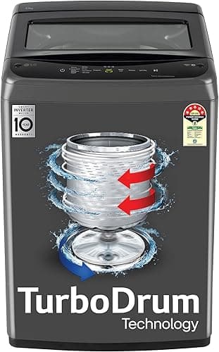 LG 8 Kg 5 Star Smart Inverter Fully Automatic Top Load Washing Machine (T80VBMB4Z)