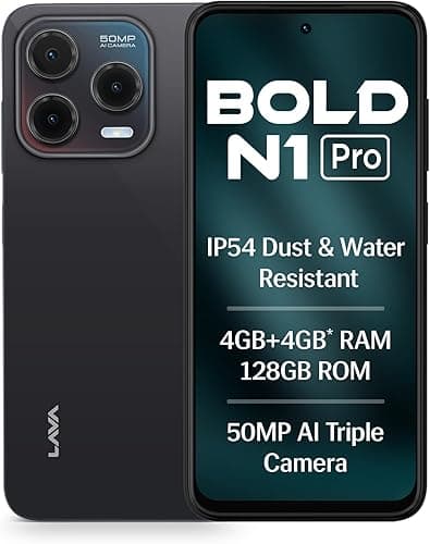 Lava Bold N1 Pro (Stealth Black, 4GB/128GB)