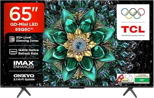 TCL 164 cm (65 inch) 4K UHD Smart QD-Mini LED Google TV (65Q6C)
