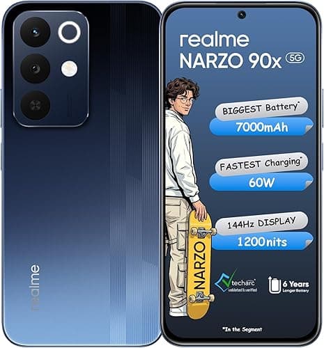realme NARZO 90x 5G (Nitro Blue, 6GB/128GB)