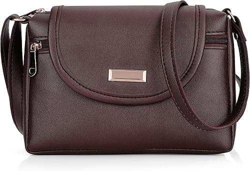 Women's Stylish Crossbody Sling Bag — Elegant PU Leather Small Shoulder Purse