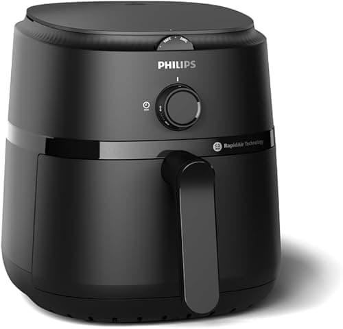 PHILIPS Air Fryer NA120/00 4.2L 1500W with Rapid Air Technology (Black)