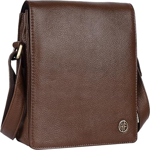 Unisex Genuine Leather Messenger Sling Bag